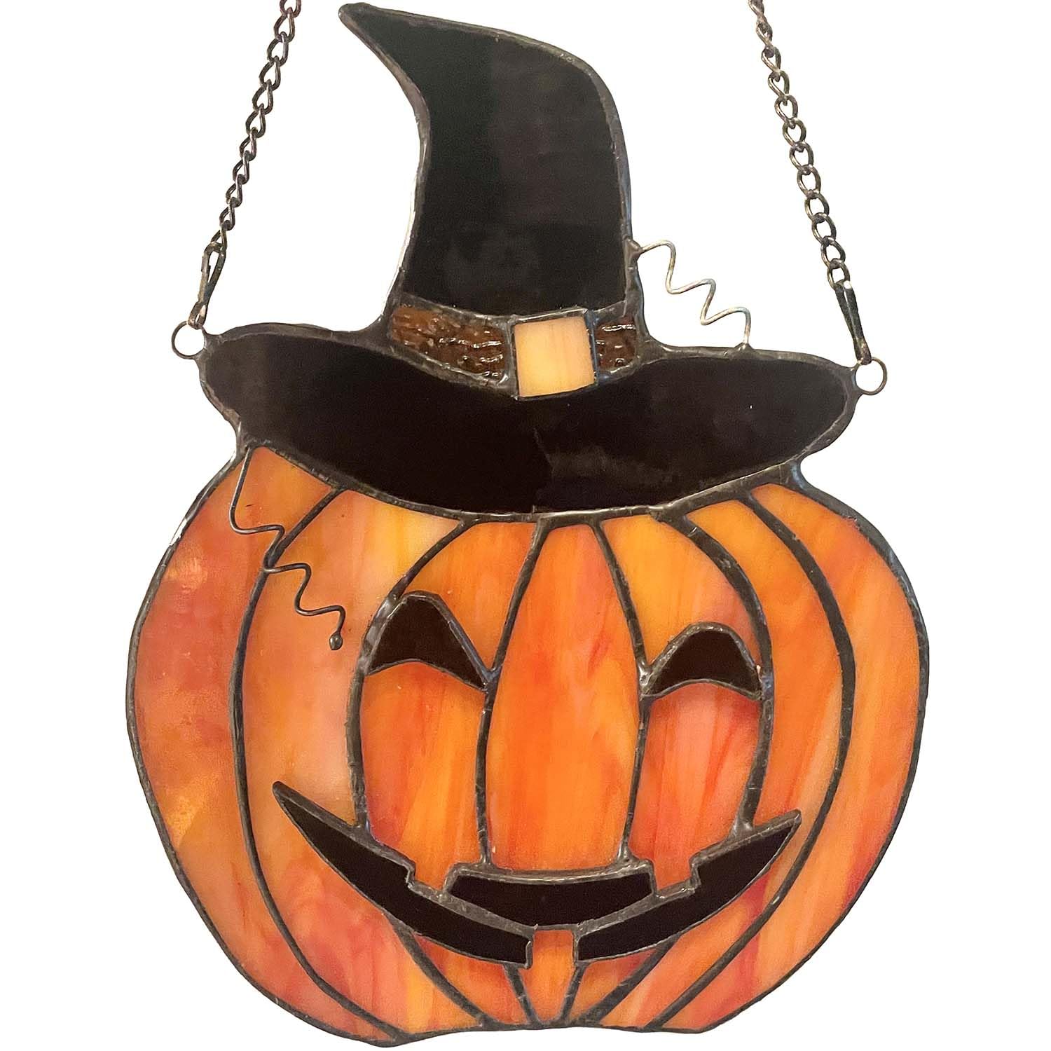 Amazon.com: Bieye W10106 Witch Hat Pumpkin Tiffany Style Stained